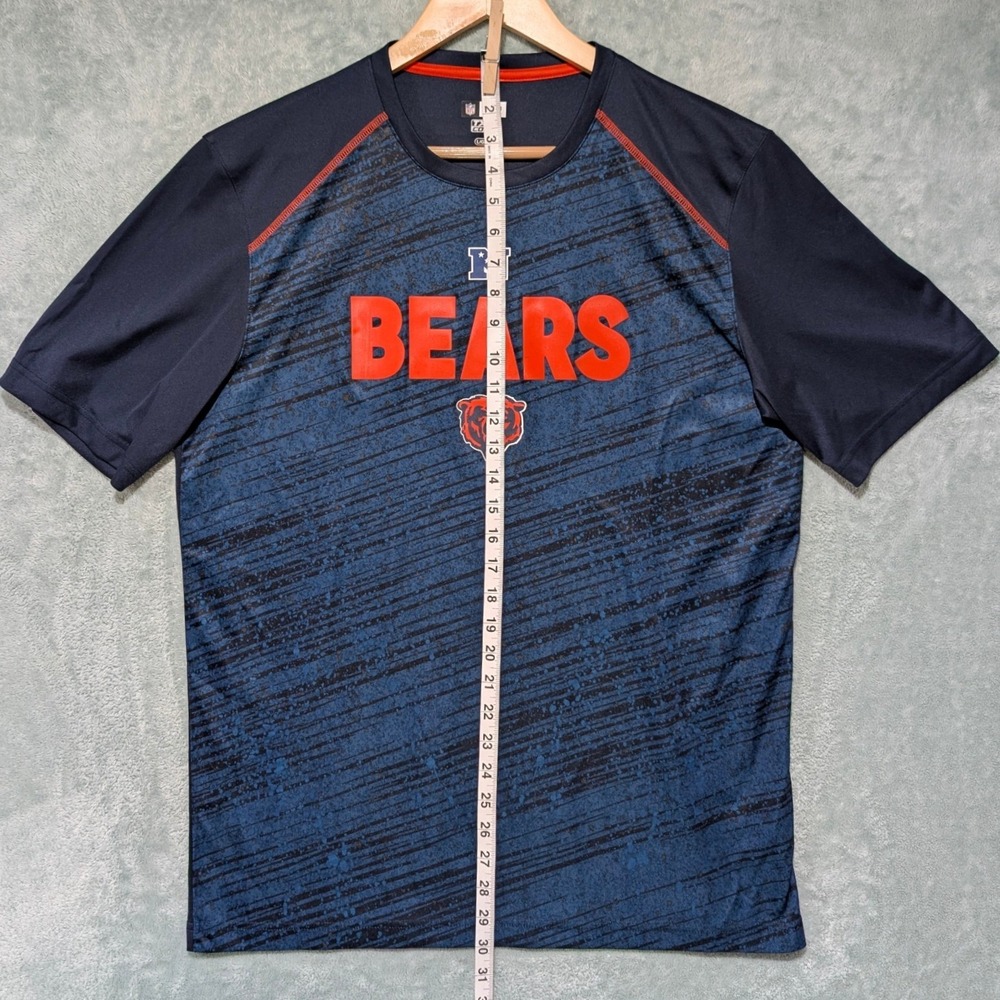 NFL Team Apparel Chicago Bears TX3 Cool Performance Shirt Navy Blue Large - Picture 5 of 7